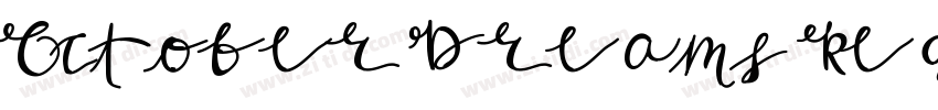 October Dreams Regul字体转换